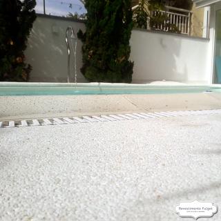 Fulget Revestimento para piscina granilha lavada piso para piscina